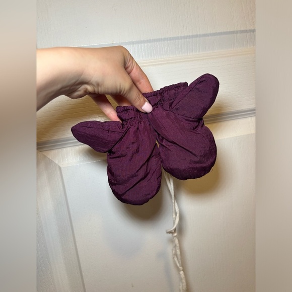 80s Floral Hooded Warm Kids Winter Vintage OnePiece Snowsuit with Hat&Gloves - Picture 6 of 11